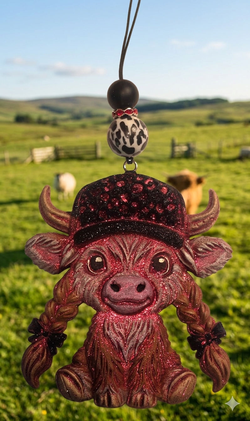 Freshie, Hot Mess Cow Pink
