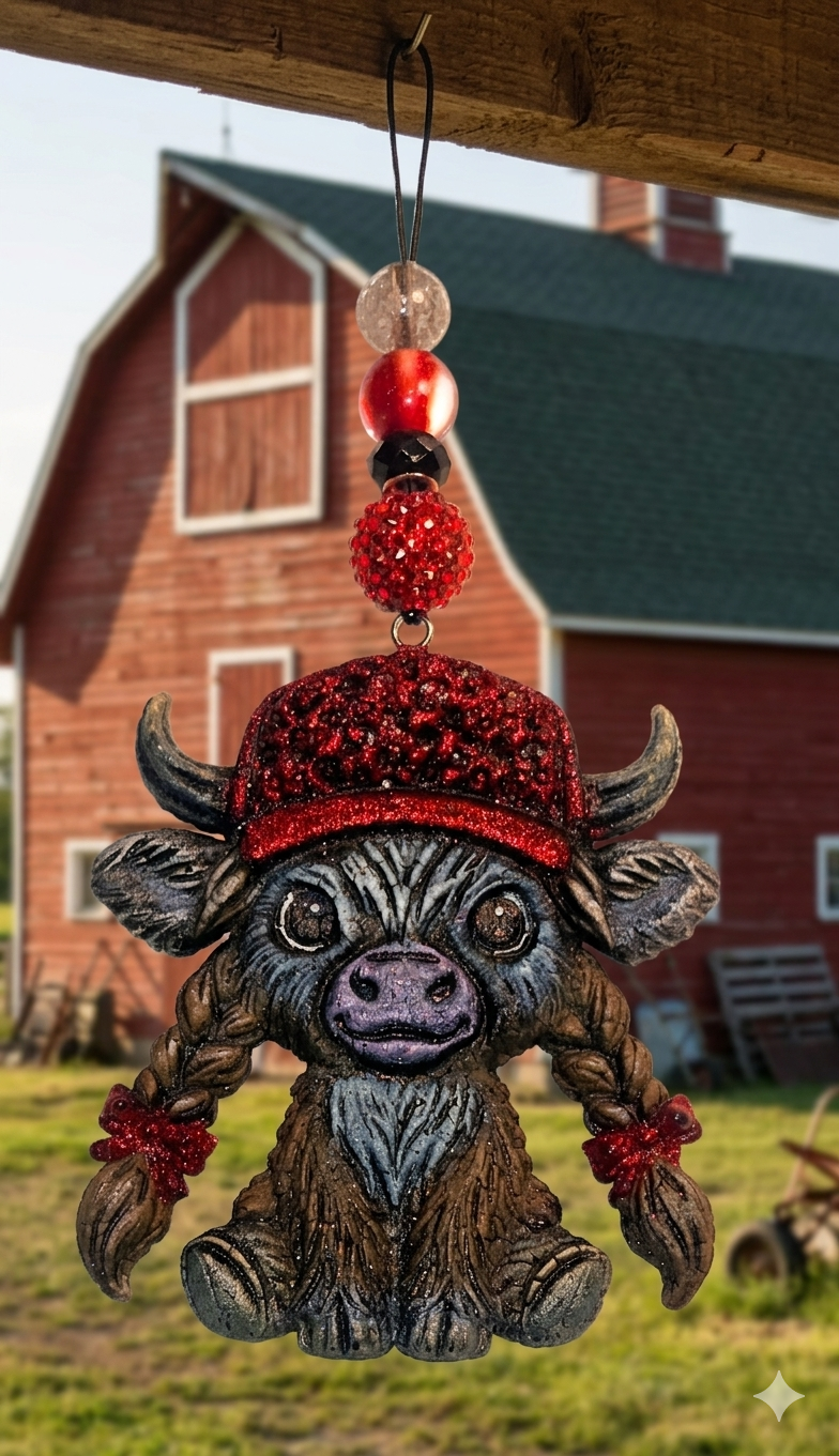Freshie, Hot Mess Cow Red