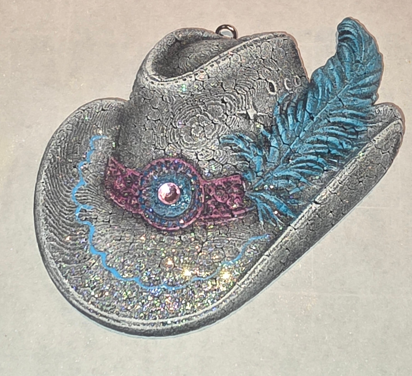 Freshie, hat w/feather (Hanger sold separate)