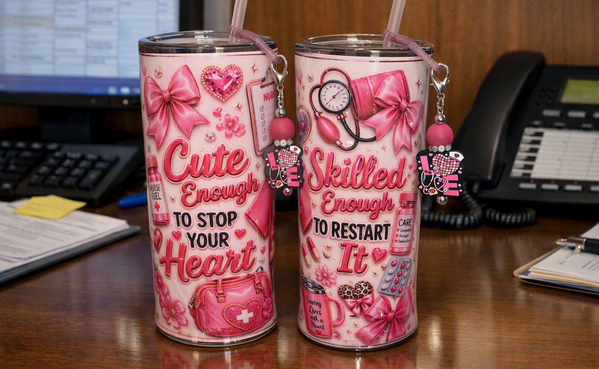 Tumbler, Cute Nurse 20oz