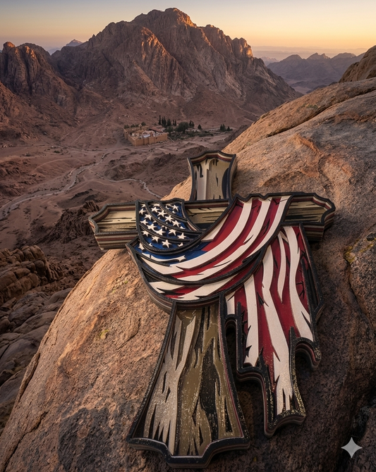 Cross, Patriotic - 7 Layers