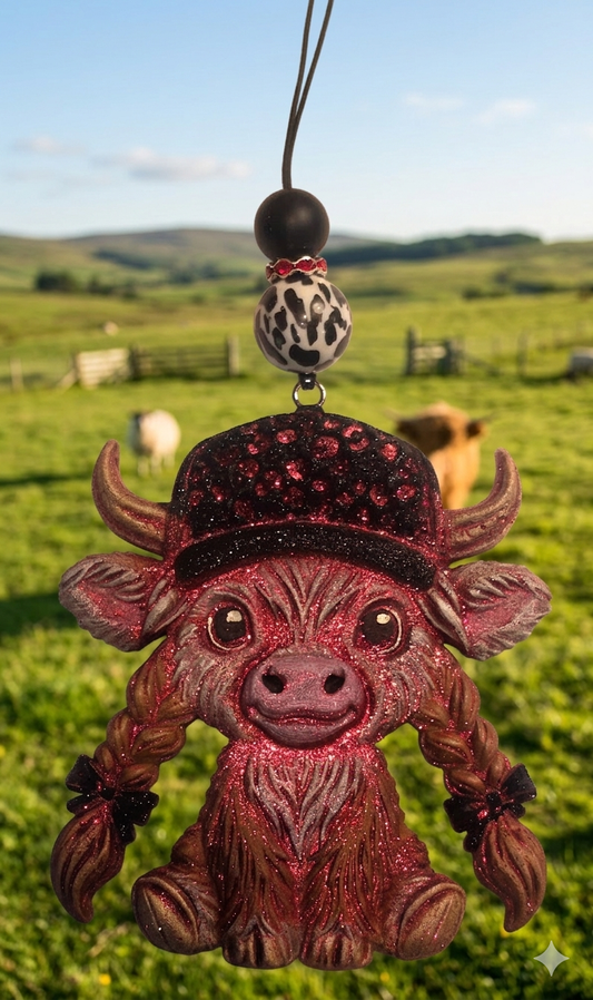 Freshie, Hot Mess Cow Pink