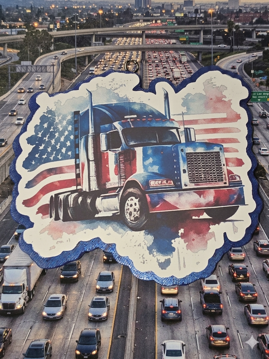 Freshie, Trucker Patriotic (Hanger sold separate)
