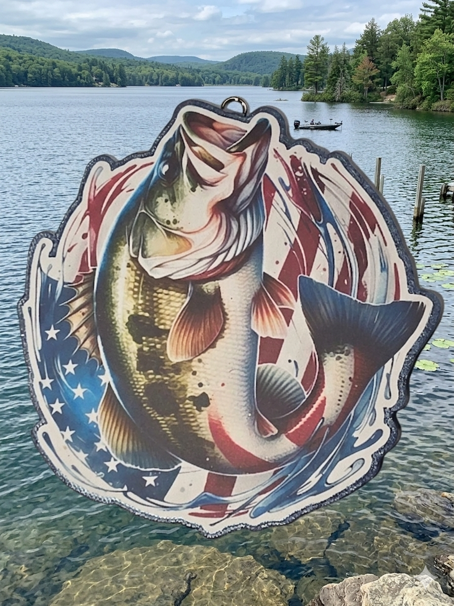 Freshie, Bass patriotic (Hanger sold separate)