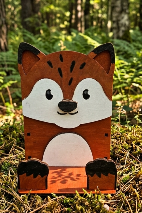 Holder - Pen, glasses, phone - Fox