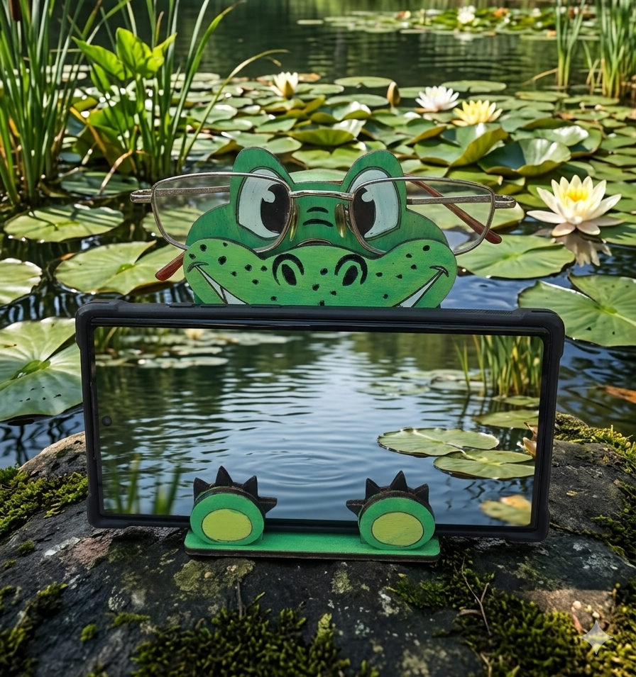 Holder - Pen, glasses, phone - Frog