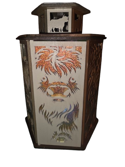 Lantern, Cow (Battery operated Tea light included)