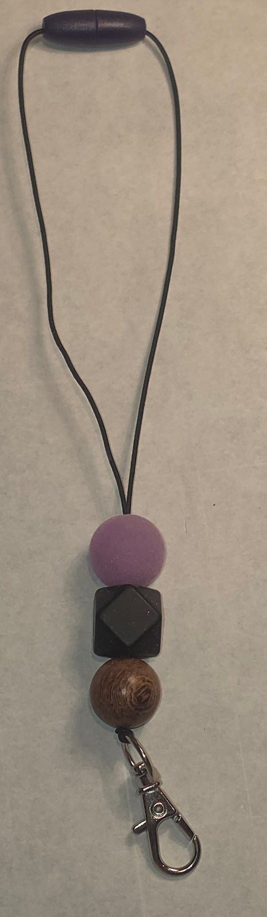 Hanger, Woodgrain/Purple