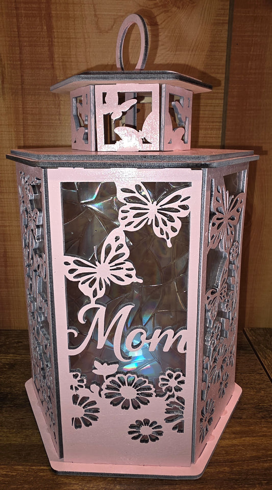 Lantern, Mom Pink (Battery operated Tea light included) (Copy)
