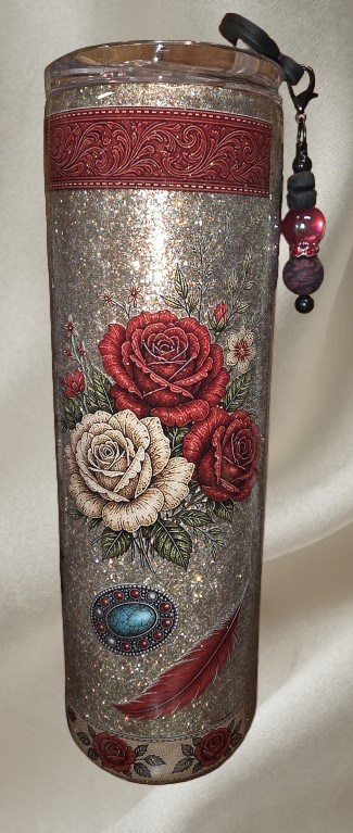Tumbler, Leather Bow/Bible 30oz