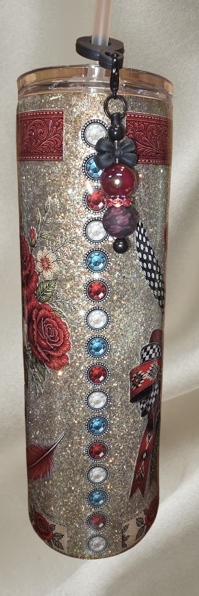 Tumbler, Leather Bow/Bible 30oz