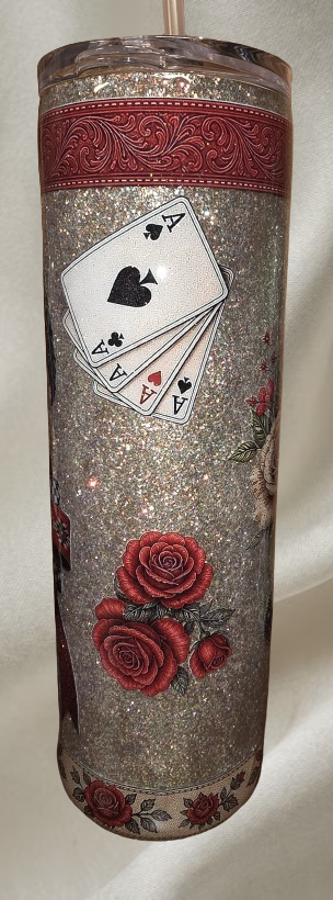 Tumbler, Leather Bow/Bible 30oz