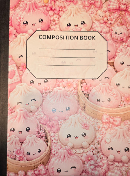 Composition book, Pink Dumplings