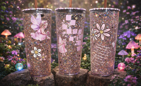 Tumbler, Fairy Glitter Globe 24oz