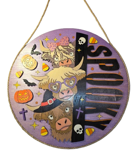 Spooky Cows Wall Hanging